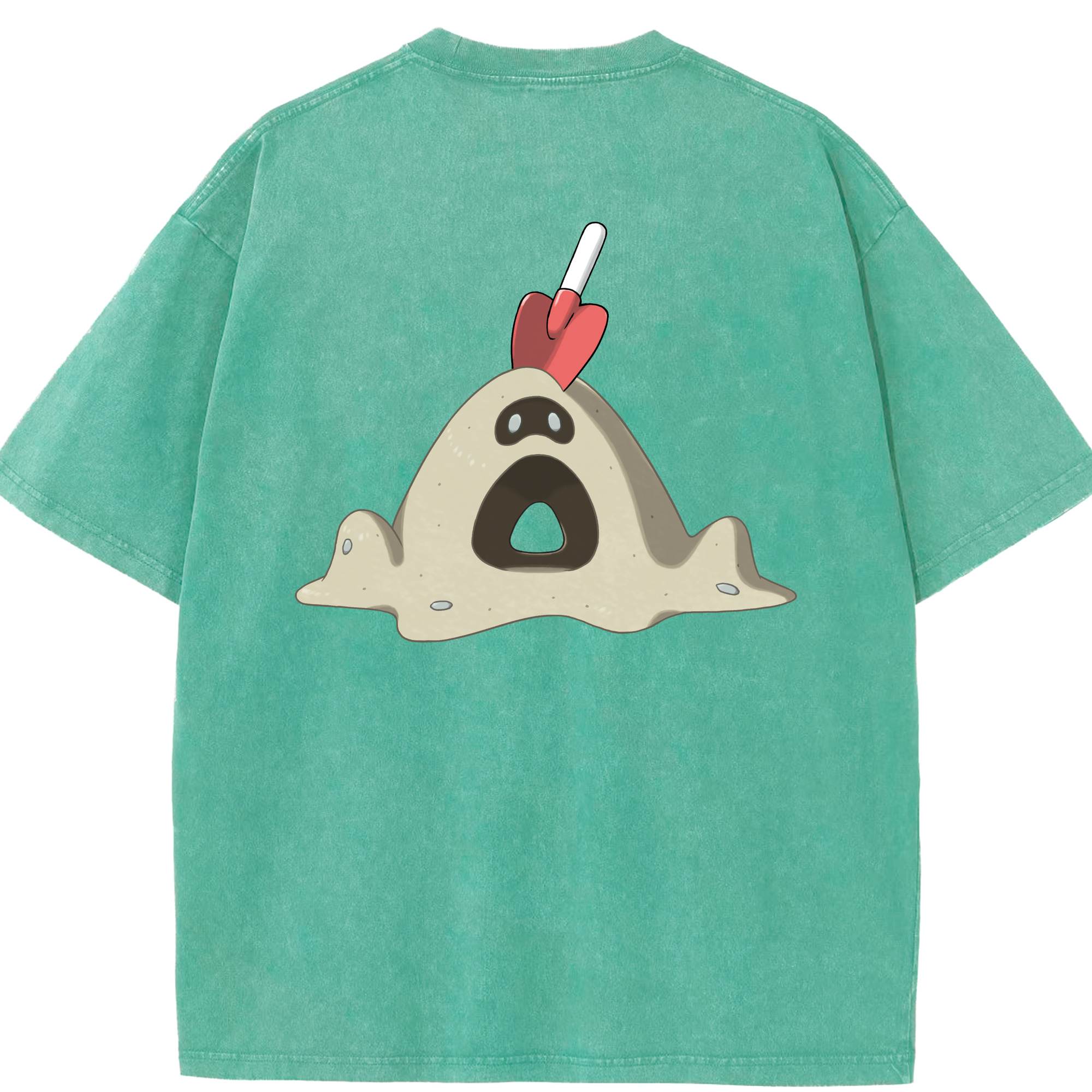 （画像用） ポケットモンスター Pokémon 綿100% ヴィンテージ風 半袖Tシャツ（背面プリント）